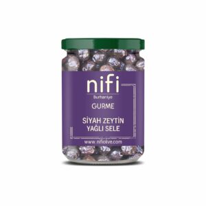 Siyah Zeytin Gemlik Tipi Yağlı Sele 700 gr
